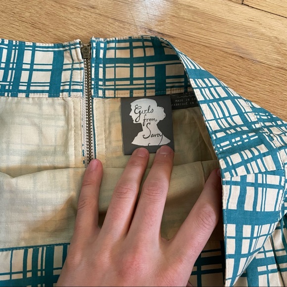 Anthropologie Girls From Savoy Plaid Skirt - Picture 4 of 6